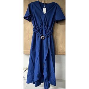 Simpler Baccolta Dress Sz Med Blue‎ NWT